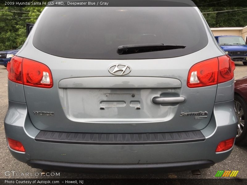 Deepwater Blue / Gray 2009 Hyundai Santa Fe GLS 4WD