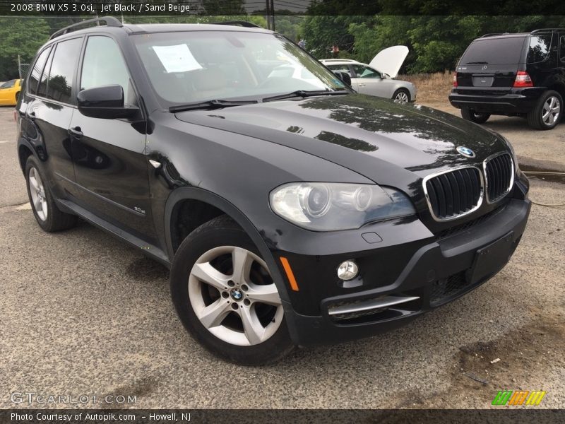 Jet Black / Sand Beige 2008 BMW X5 3.0si