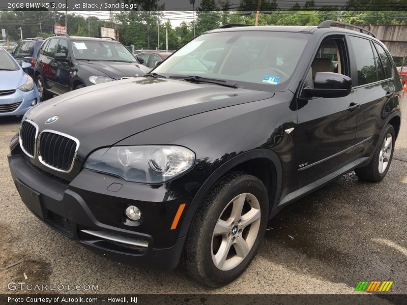 Jet Black / Sand Beige 2008 BMW X5 3.0si