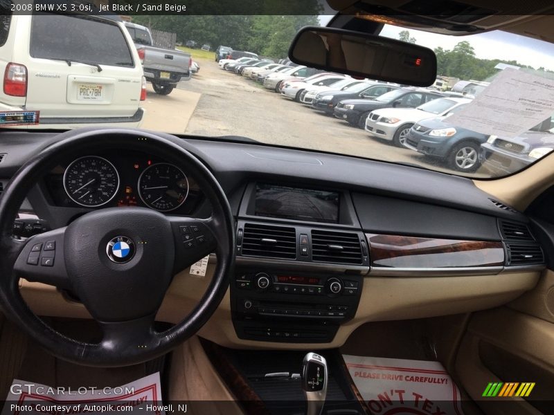 Jet Black / Sand Beige 2008 BMW X5 3.0si