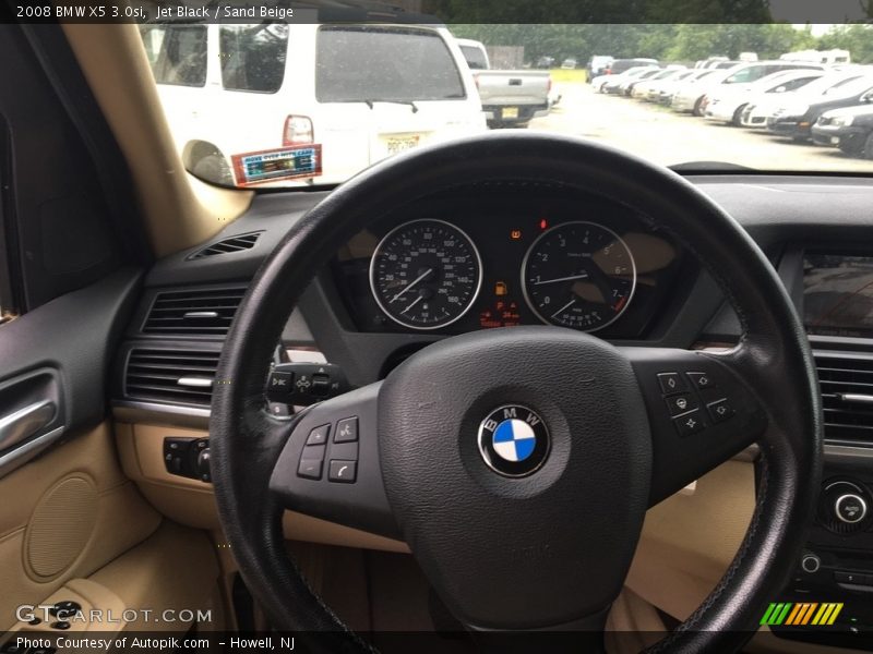 Jet Black / Sand Beige 2008 BMW X5 3.0si