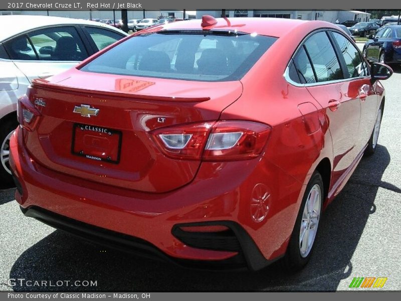 Red Hot / Jet Black 2017 Chevrolet Cruze LT
