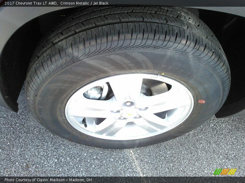 Crimson Metallic / Jet Black 2017 Chevrolet Trax LT AWD