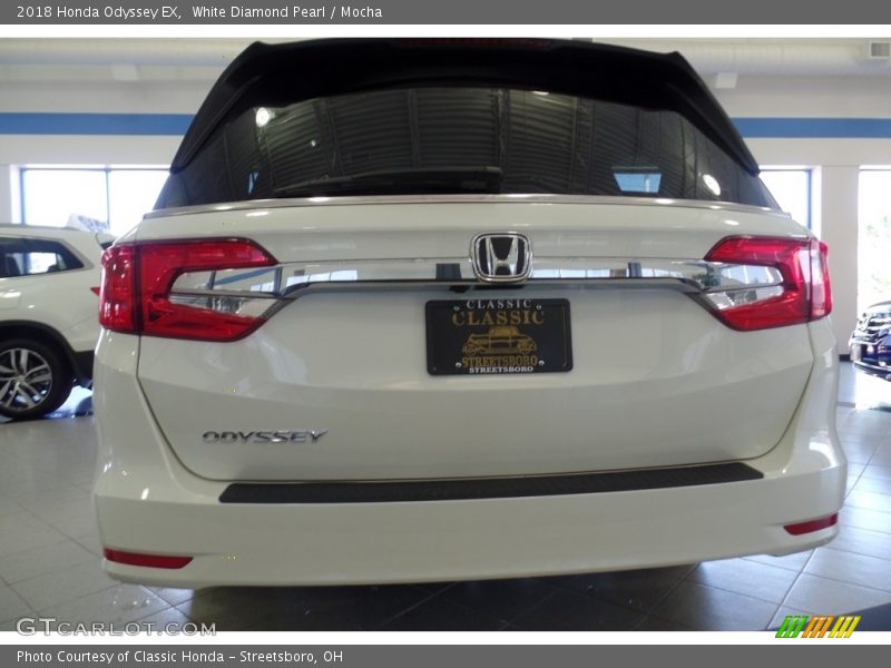 White Diamond Pearl / Mocha 2018 Honda Odyssey EX