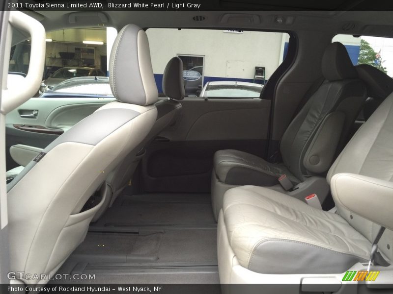 Blizzard White Pearl / Light Gray 2011 Toyota Sienna Limited AWD