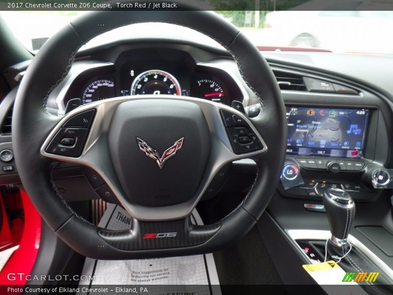 Controls of 2017 Corvette Z06 Coupe