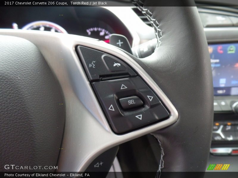 Controls of 2017 Corvette Z06 Coupe