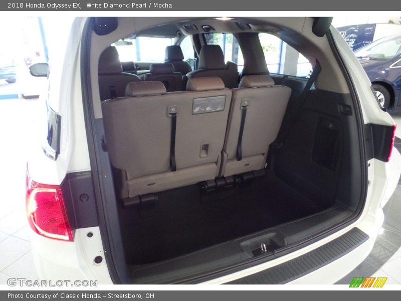 White Diamond Pearl / Mocha 2018 Honda Odyssey EX