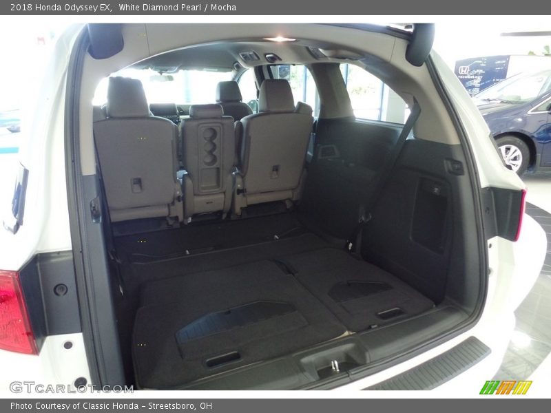 White Diamond Pearl / Mocha 2018 Honda Odyssey EX