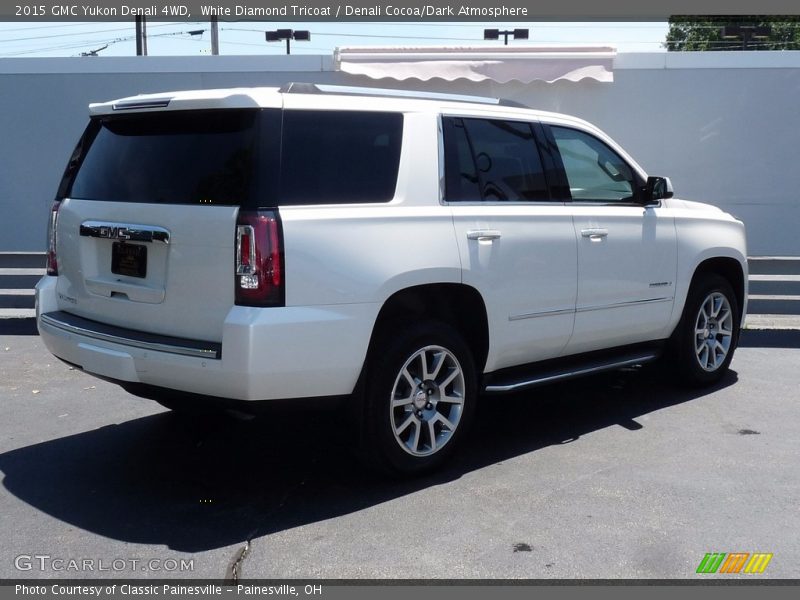 White Diamond Tricoat / Denali Cocoa/Dark Atmosphere 2015 GMC Yukon Denali 4WD