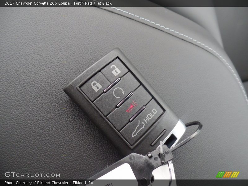 Keys of 2017 Corvette Z06 Coupe