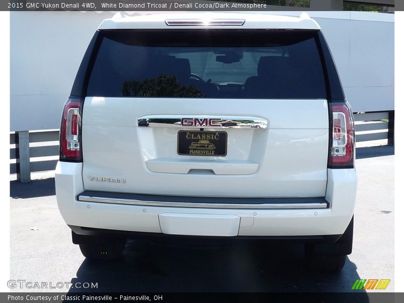 White Diamond Tricoat / Denali Cocoa/Dark Atmosphere 2015 GMC Yukon Denali 4WD