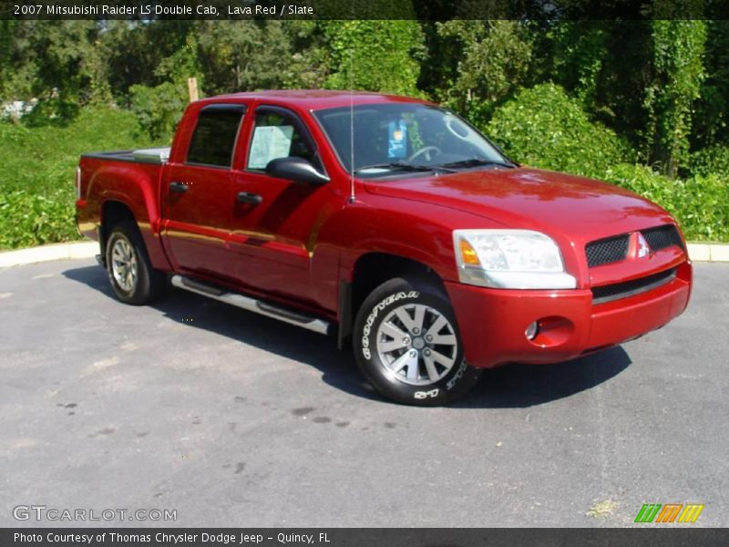 Lava Red / Slate 2007 Mitsubishi Raider LS Double Cab