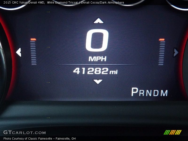 White Diamond Tricoat / Denali Cocoa/Dark Atmosphere 2015 GMC Yukon Denali 4WD