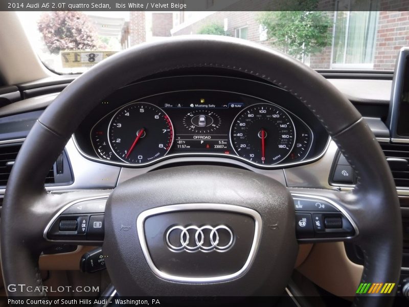 Ibis White / Velvet Beige 2014 Audi A6 2.0T quattro Sedan