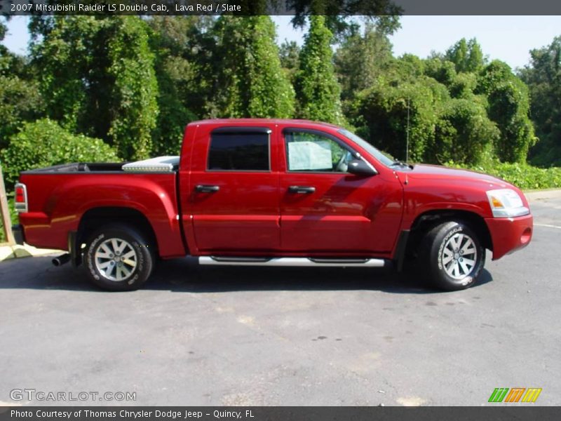 Lava Red / Slate 2007 Mitsubishi Raider LS Double Cab