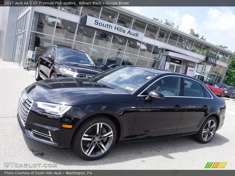 Brilliant Black / Nougat Brown 2017 Audi A4 2.0T Premium Plus quattro