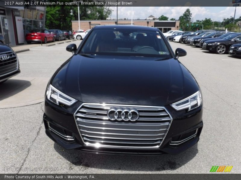 Brilliant Black / Nougat Brown 2017 Audi A4 2.0T Premium Plus quattro