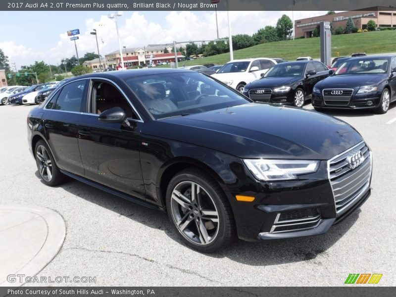 Brilliant Black / Nougat Brown 2017 Audi A4 2.0T Premium Plus quattro