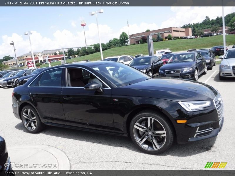 Brilliant Black / Nougat Brown 2017 Audi A4 2.0T Premium Plus quattro
