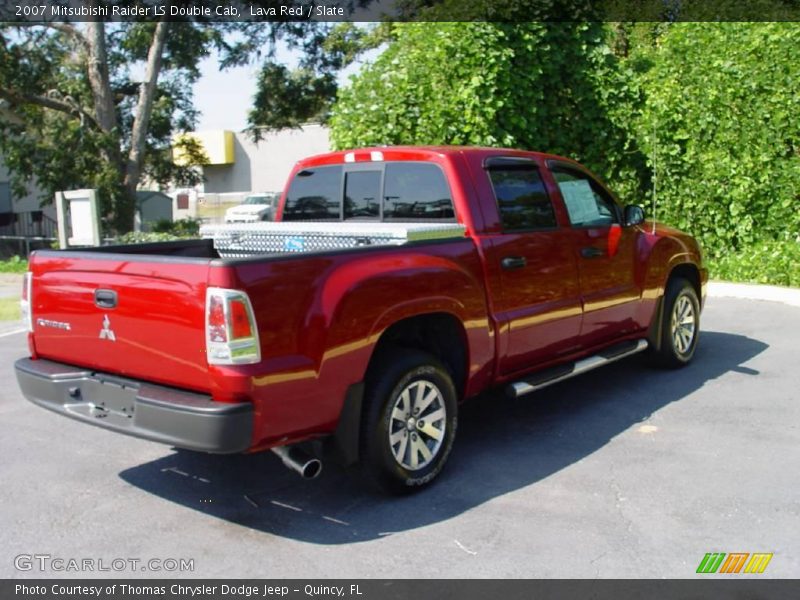 Lava Red / Slate 2007 Mitsubishi Raider LS Double Cab