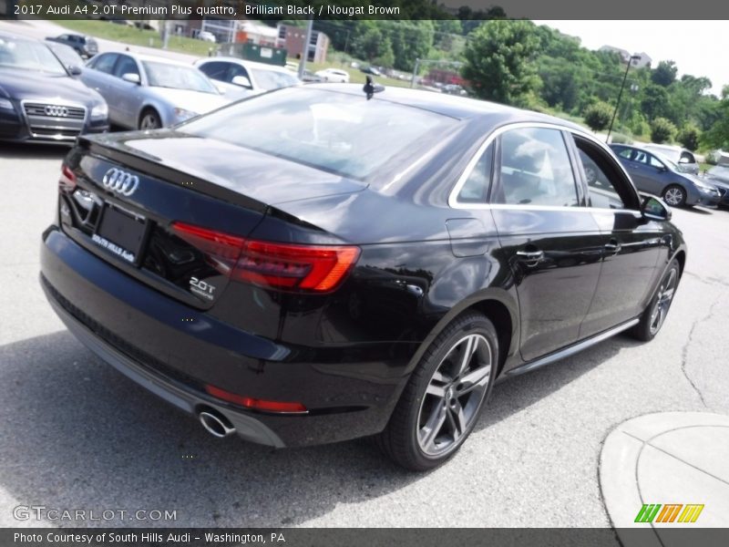 Brilliant Black / Nougat Brown 2017 Audi A4 2.0T Premium Plus quattro