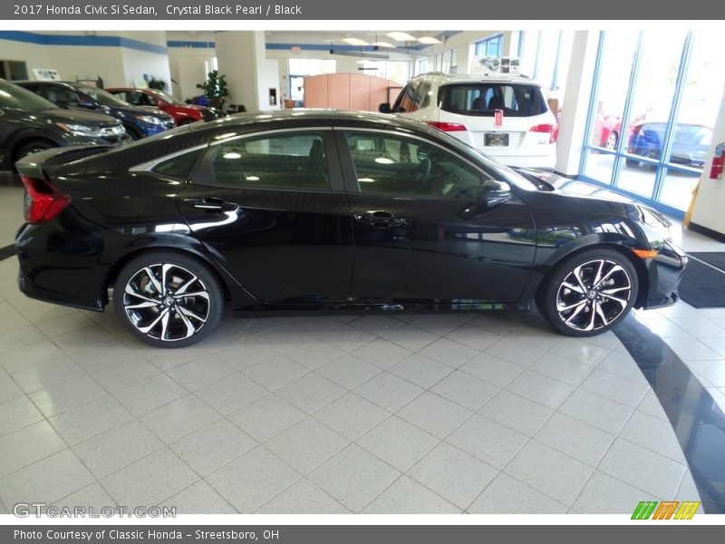 Crystal Black Pearl / Black 2017 Honda Civic Si Sedan