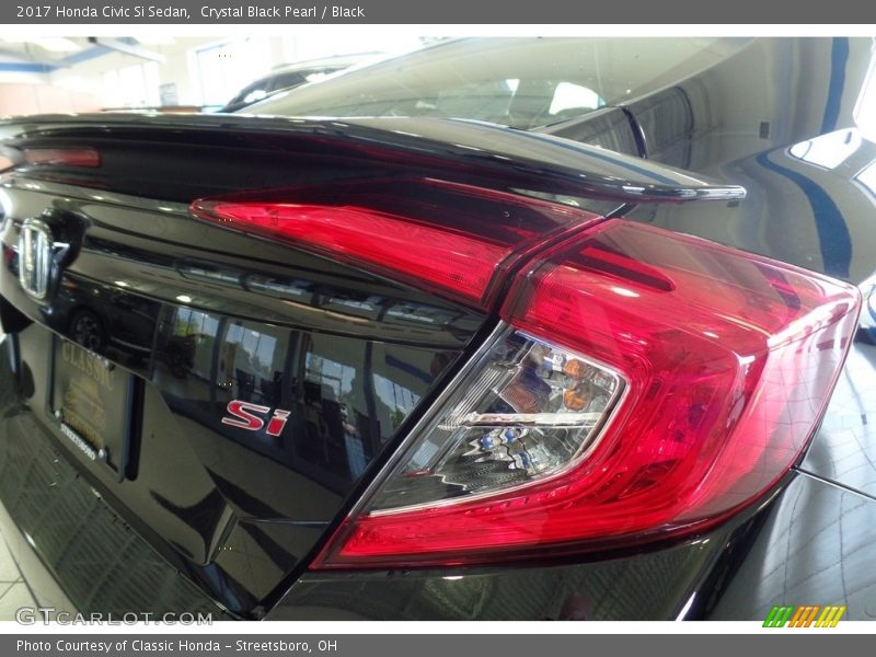 Crystal Black Pearl / Black 2017 Honda Civic Si Sedan