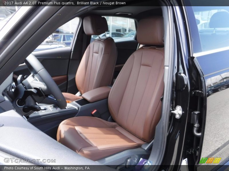 Brilliant Black / Nougat Brown 2017 Audi A4 2.0T Premium Plus quattro