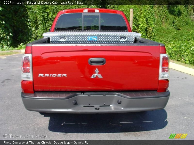 Lava Red / Slate 2007 Mitsubishi Raider LS Double Cab