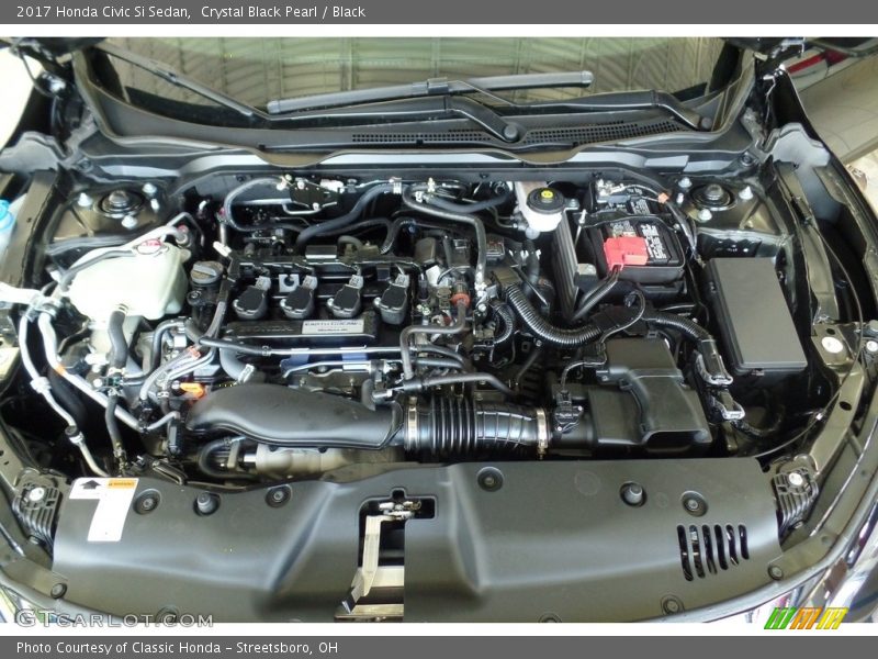 Crystal Black Pearl / Black 2017 Honda Civic Si Sedan