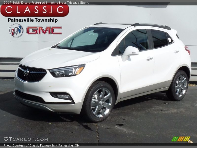 White Frost Tricoat / Ebony 2017 Buick Encore Preferred II