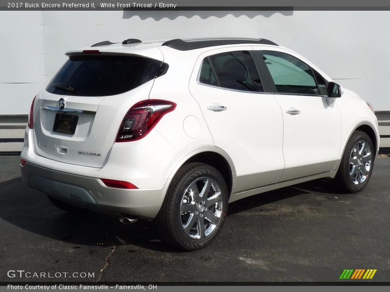 White Frost Tricoat / Ebony 2017 Buick Encore Preferred II