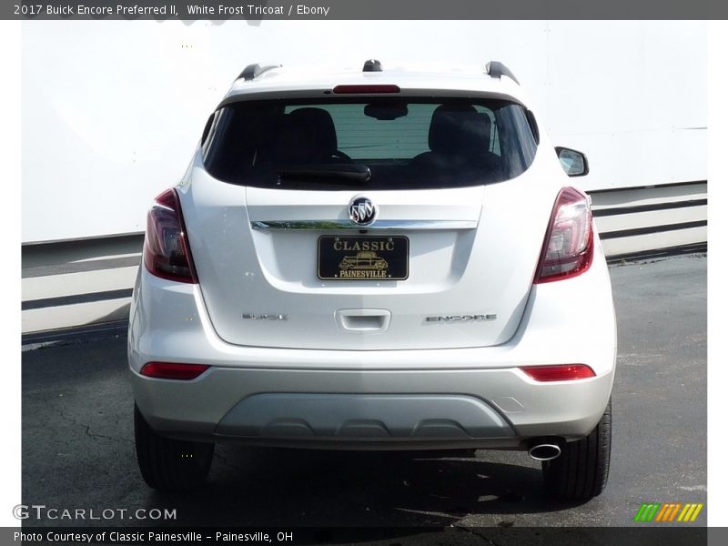 White Frost Tricoat / Ebony 2017 Buick Encore Preferred II