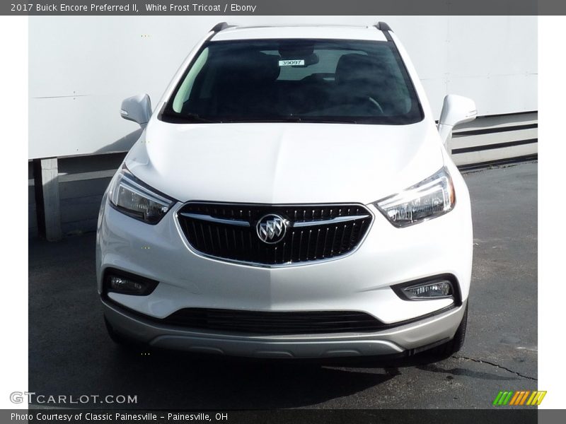 White Frost Tricoat / Ebony 2017 Buick Encore Preferred II