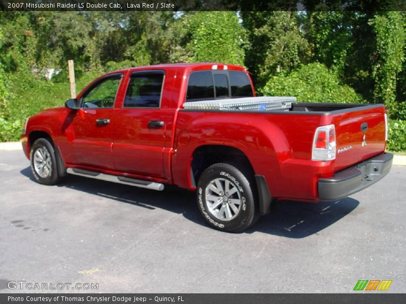 Lava Red / Slate 2007 Mitsubishi Raider LS Double Cab