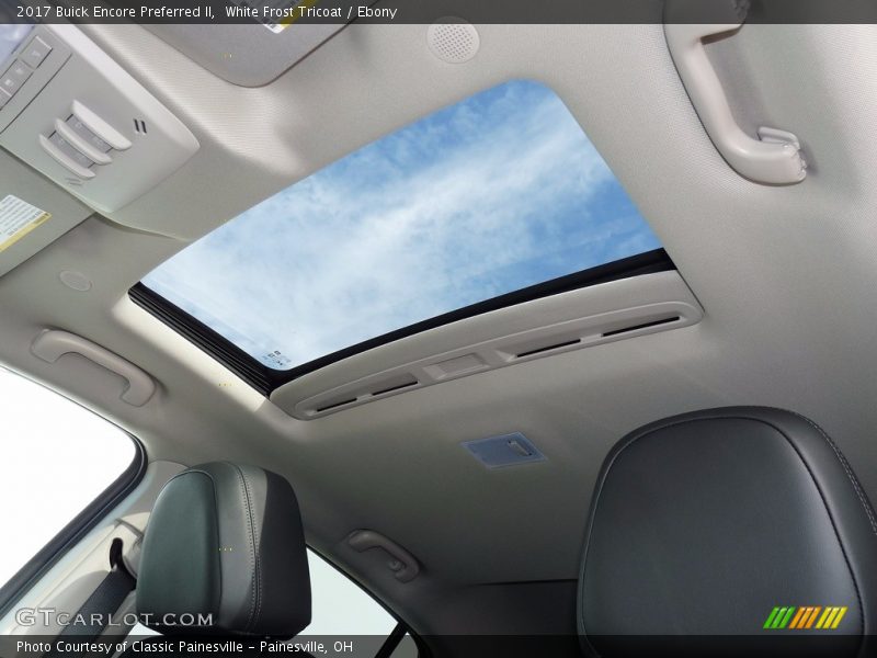 White Frost Tricoat / Ebony 2017 Buick Encore Preferred II