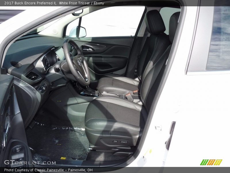 White Frost Tricoat / Ebony 2017 Buick Encore Preferred II