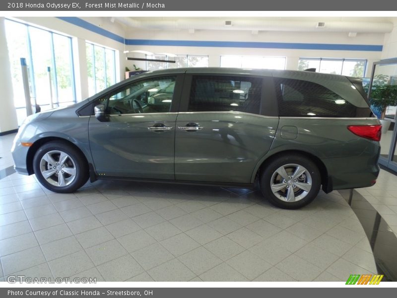 Forest Mist Metallic / Mocha 2018 Honda Odyssey EX