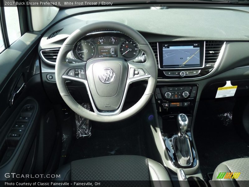White Frost Tricoat / Ebony 2017 Buick Encore Preferred II