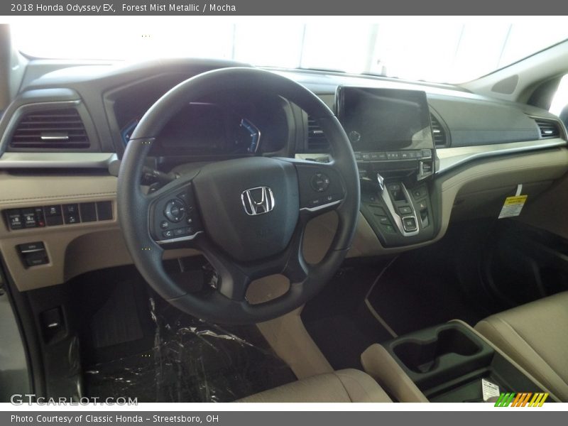 Forest Mist Metallic / Mocha 2018 Honda Odyssey EX