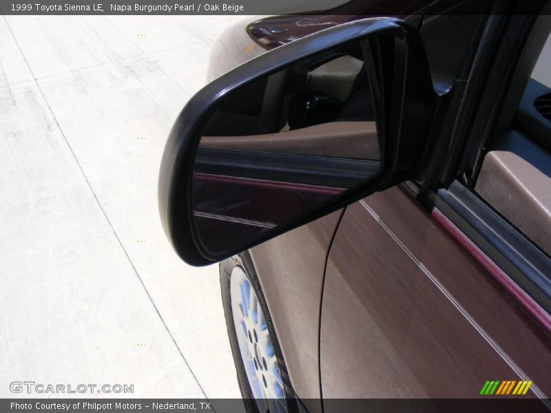 Napa Burgundy Pearl / Oak Beige 1999 Toyota Sienna LE