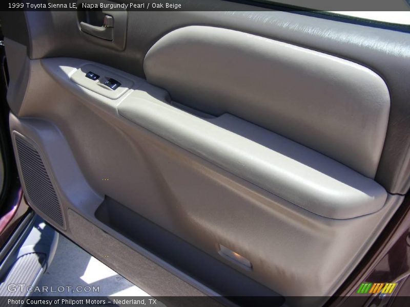 Napa Burgundy Pearl / Oak Beige 1999 Toyota Sienna LE