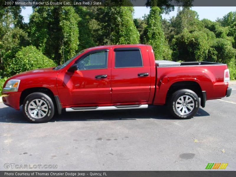 Lava Red / Slate 2007 Mitsubishi Raider LS Double Cab