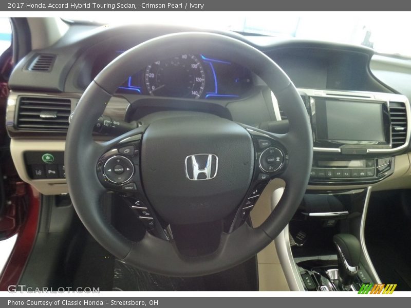Crimson Pearl / Ivory 2017 Honda Accord Hybrid Touring Sedan