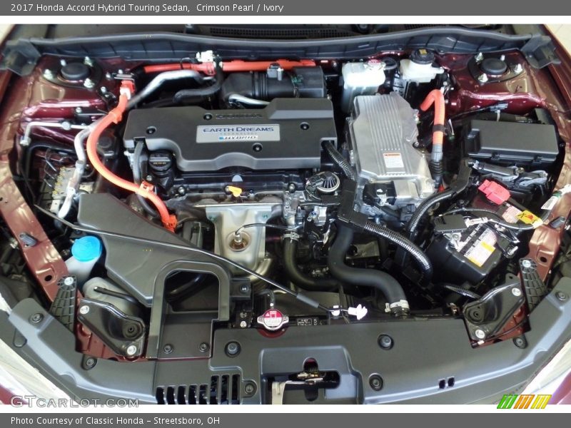 Crimson Pearl / Ivory 2017 Honda Accord Hybrid Touring Sedan