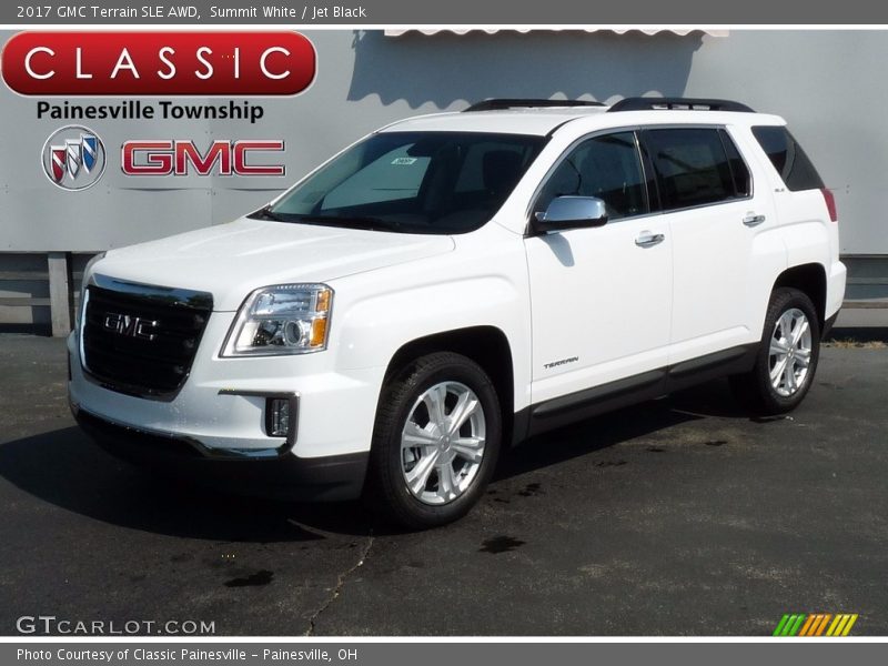 Summit White / Jet Black 2017 GMC Terrain SLE AWD