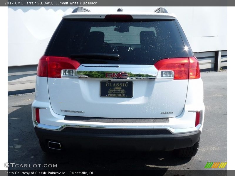 Summit White / Jet Black 2017 GMC Terrain SLE AWD