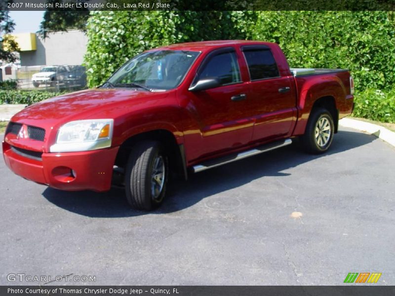 Lava Red / Slate 2007 Mitsubishi Raider LS Double Cab