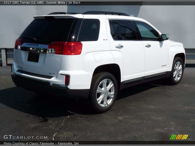 Summit White / Jet Black 2017 GMC Terrain SLE AWD